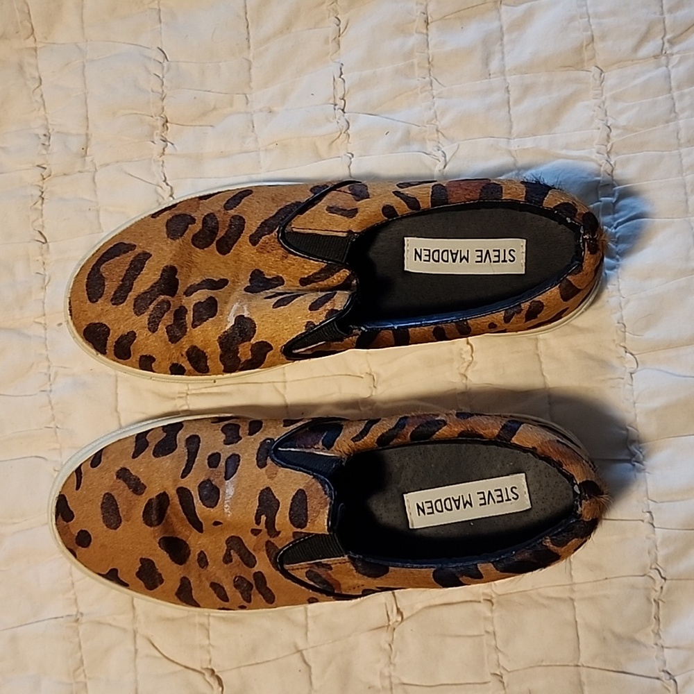 Steve Madden Ecentric cow hair leopard size 6.5